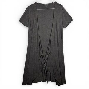 *FLAW* Barefoot Dreams CozyChic Ultra Lite Tie Front Cardigan / Lounge Wrap L